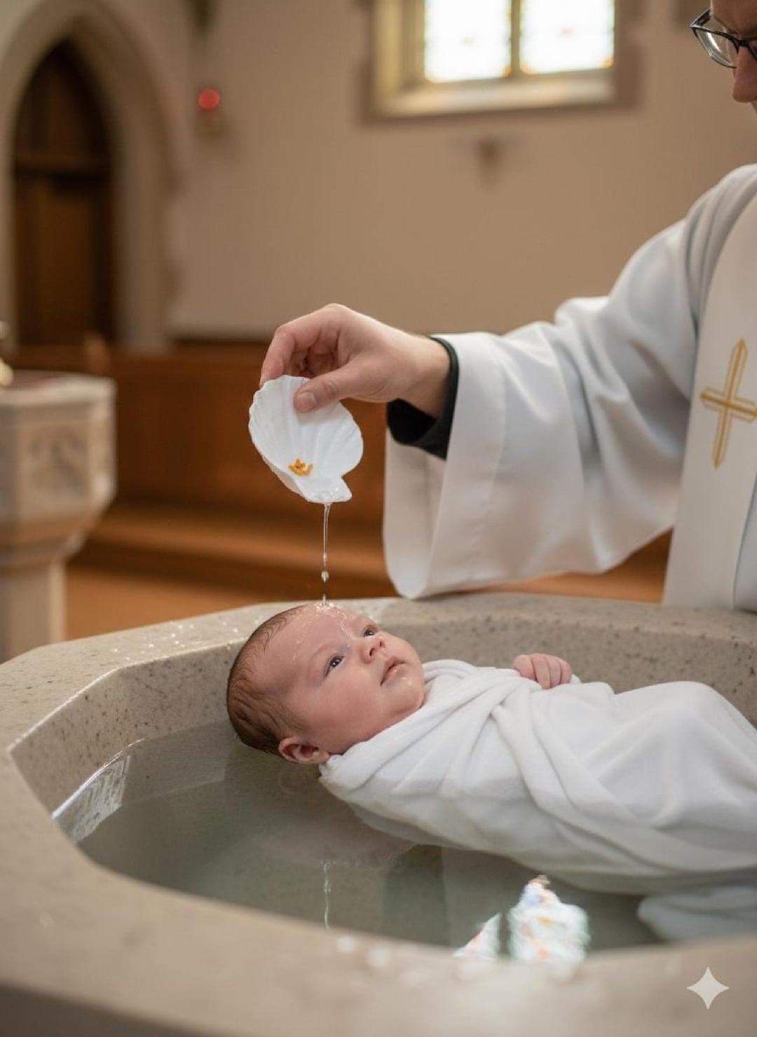 Baptism Shell Keepsake | Catholic Christening Gift for Baby | Scallop ...