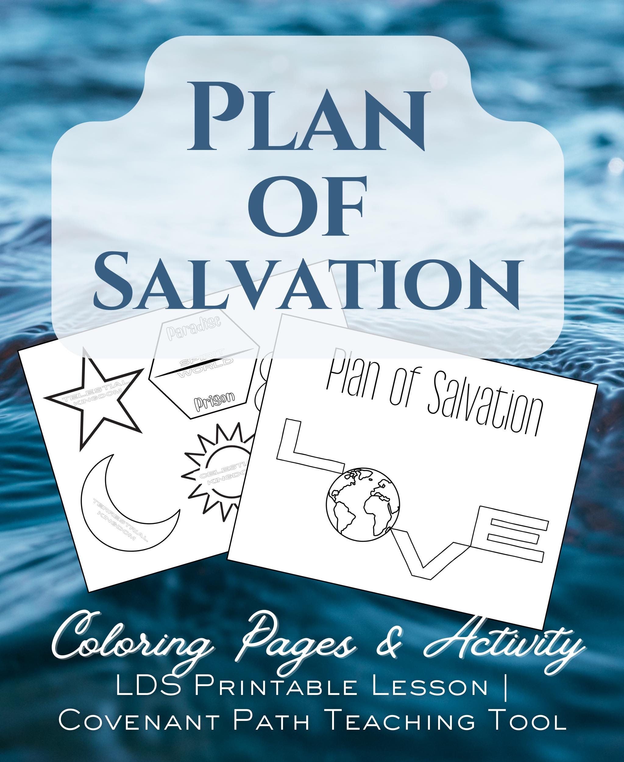 Plan of Salvation Coloring Page Printable | LDS Plan of Happiness ...