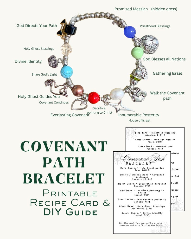 Covenant Path Bracelet Printable | LDS Bracelet Activity | Scripture ...
