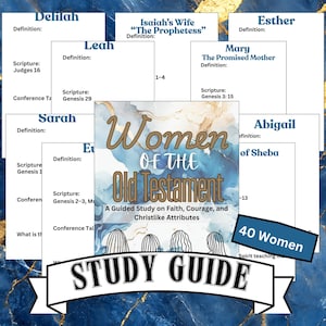 Women in the Old Testament Study Guide | 40 Women Scripture Workbook | Biblical Women Study Printable | Come Follow Me LDS Seminary
