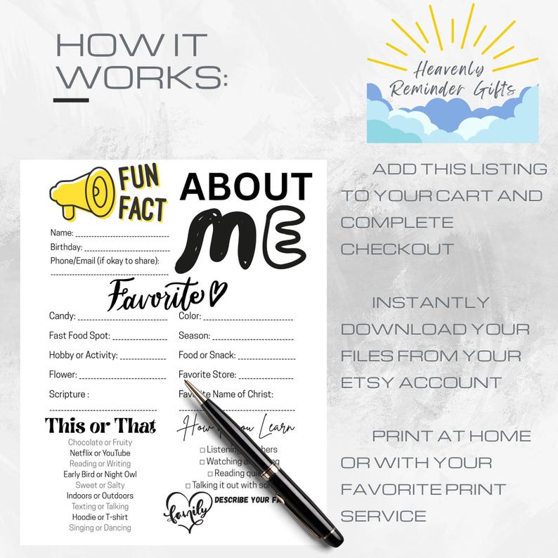Fun Introduction Woman New Young Women Spotlight Worksheet | LDS YW Mutual Activity Printable ...