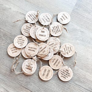 Set of 25 Baptism Advent Ornaments for Baptism Study | Kids & Children Centered | Learn About Covenants Promises for Church of Jesus Christ