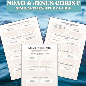 Noah Ark Type Shadow Christ Worksheet | Old Testament Come Follow Me | Genesis Flood | Atonement Covenant Study Printable