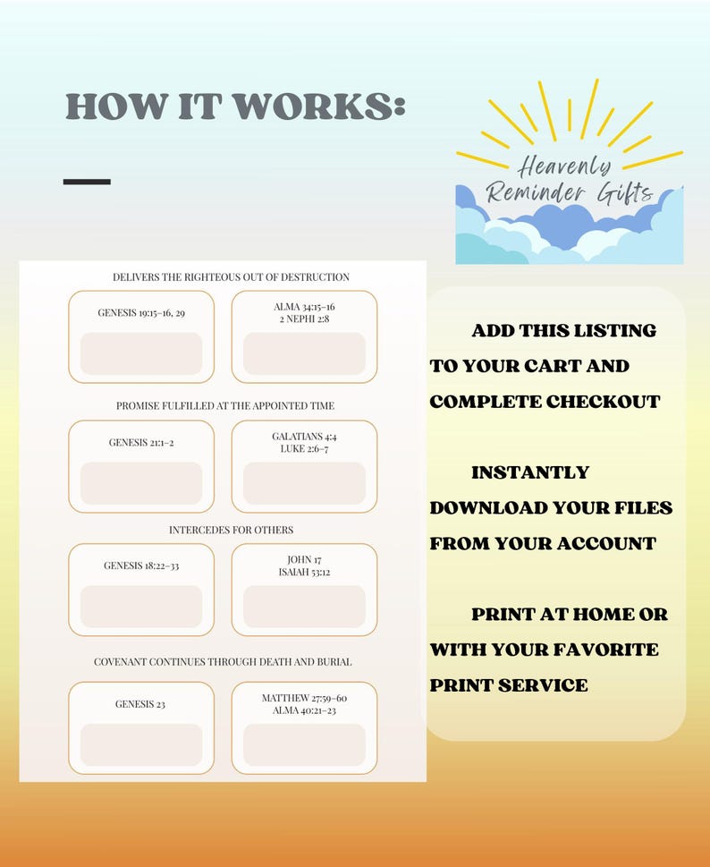 Genises Chapter 12 Worksheets.pdf Abraham Type Shadow Christ Worksheet | Genesis 12–23 Come Follow Me ...