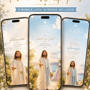 Christian Lockscreen Bible Verse Phone | Jesus iPhone Android Backgrounds | Christian Faith Inspired Mobile Download
