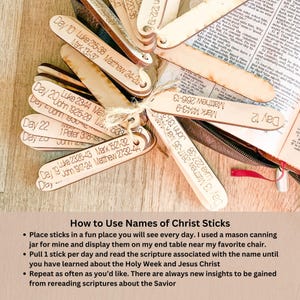 Holy Week Religious Countdown, Advent Calendar Wood, Last Week of Jesus Christs Life in 27 days, Christ Centered Bible Activity for Family's