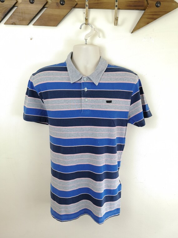 levi's blue polo t shirt