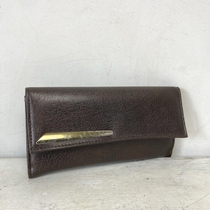 Vintage Brown Leather Clutch Bag Kilmar Made in England Retro 70s Mod