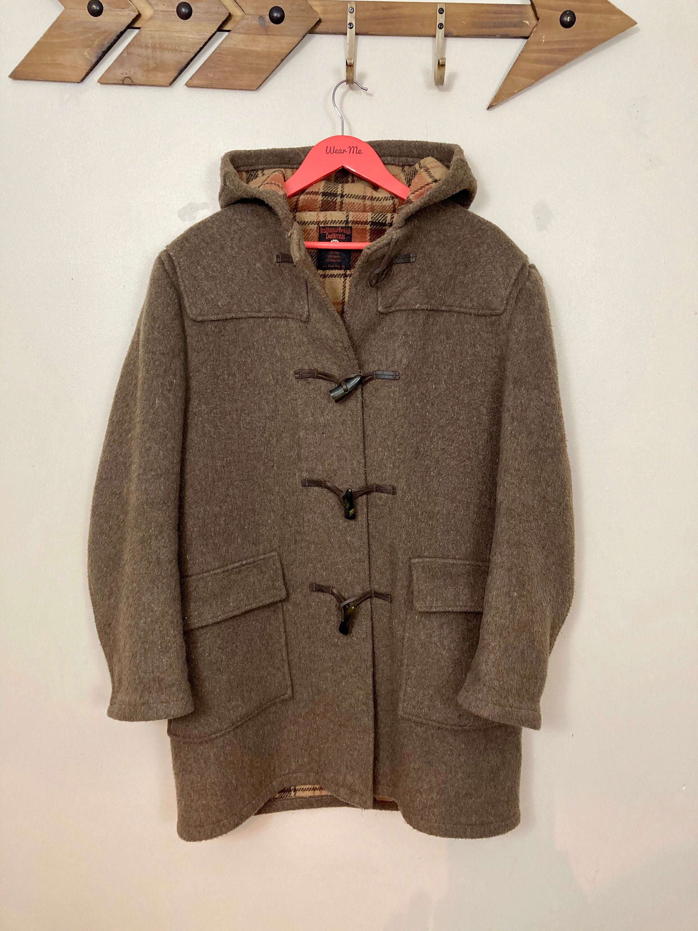 Image of Vintage Duffle Coat. Men's. Large. Wool. Traditional. Made in England