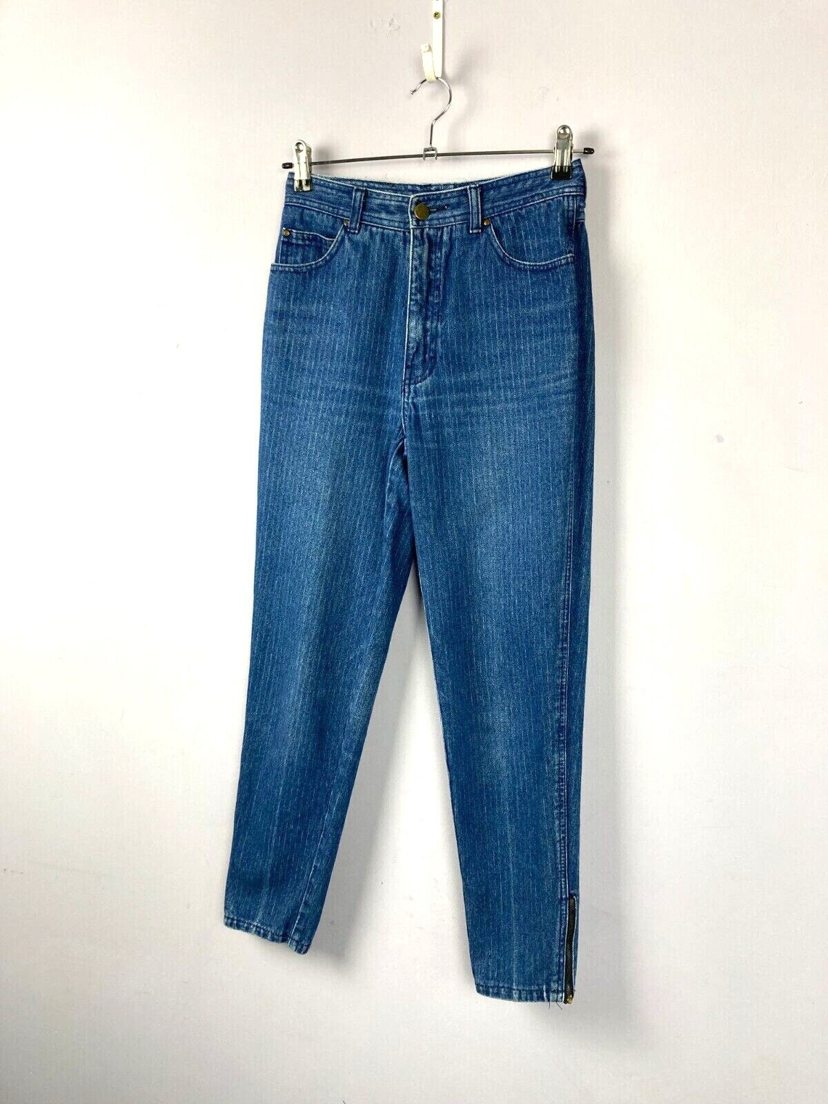 Jordache 80s 90s Acid Wash Jeans With Ankle Button Detail Petite High  Waisted Vintage Jordache Jeans Size 5 23 Waist XXS 