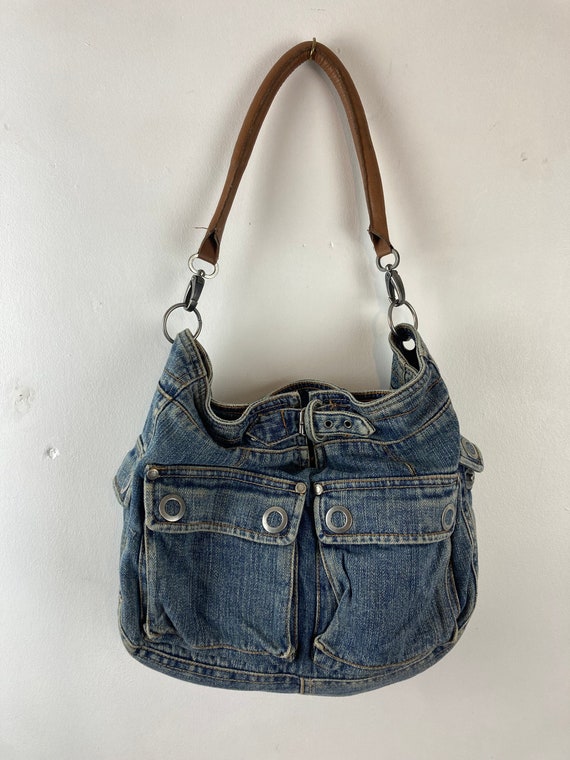 Vintage 90s Denim Bag Shoulder Bag FCUK 