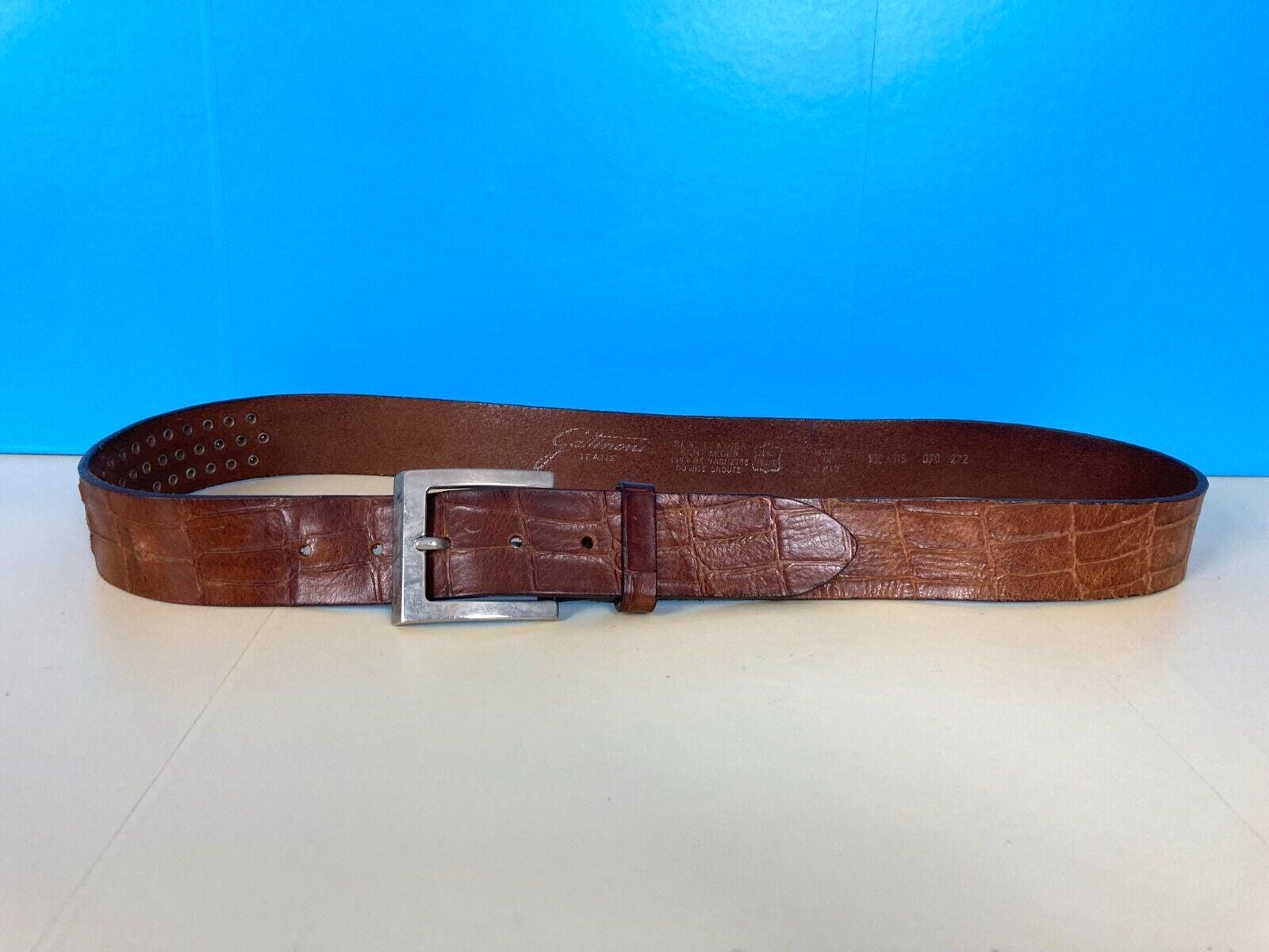 Vintage Leather Jeans Belt Brown Unisex 38-40IN Waist Unisex Vintage Leather Jeans Belt Brown Unisex 38-40IN Waist Unisex