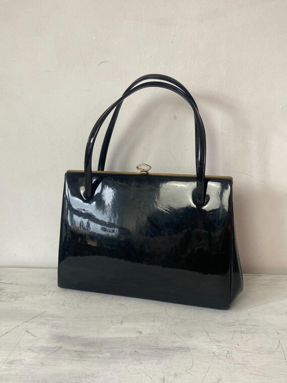 The Vigo Black Patent Leather Handbag main image 0