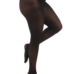 Collant coprenti taglie forti 50 denari neri UK20-22 XXL super elasticizzati Pamela Mann