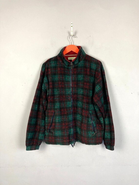Plaid zip up jacket hotsell