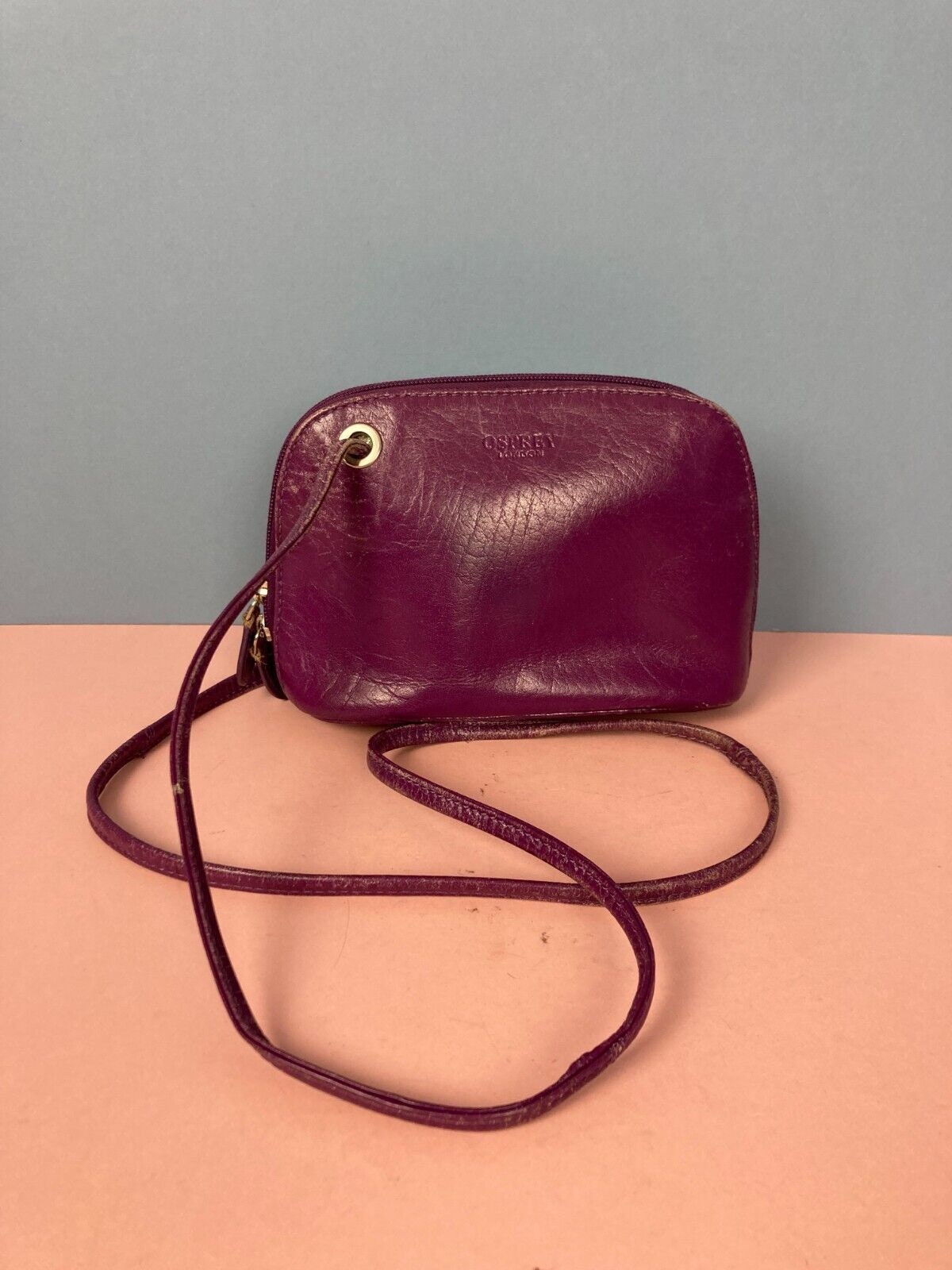 Osprey Red leather handbag | eBay