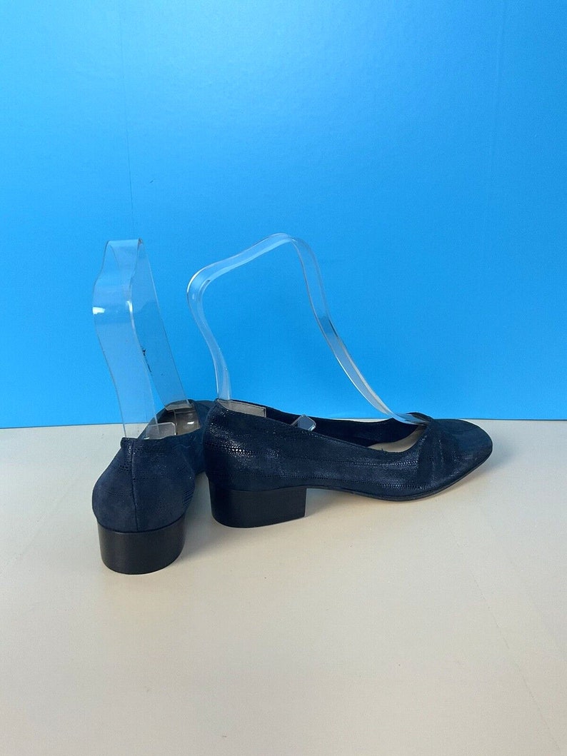 HB Shoes, Sparkly Black Leather, Slip On, UK3, NEW UNWORN, Ballerina, Low Heel image 4