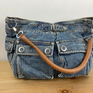 Vintage Y2K Denim Bag with Flames – usemeagain.vintage