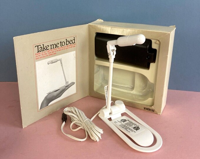 The Itty Bitty Book Light, Vintage, New in Box, Clip on Book Light