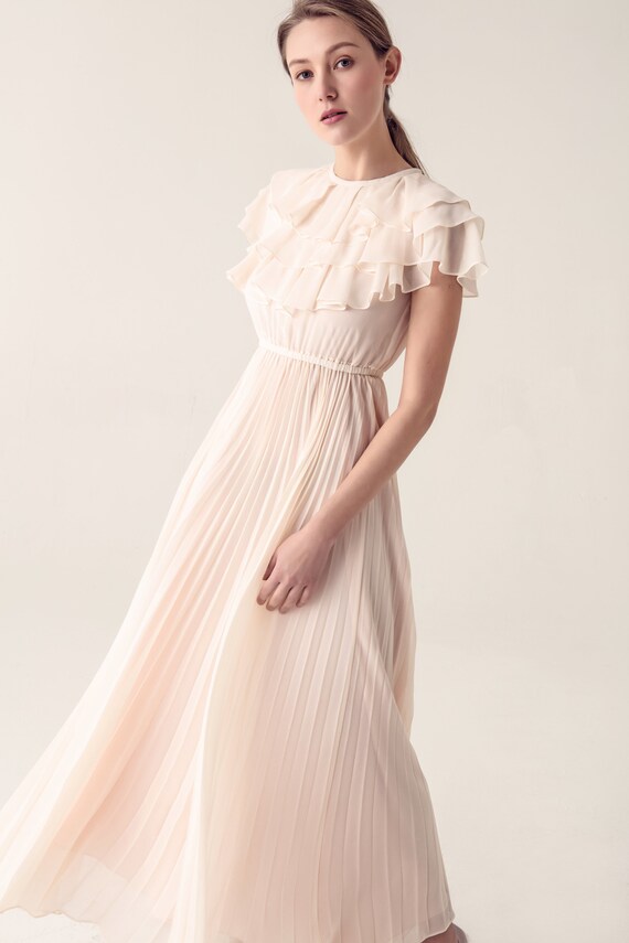 romantic ruffle dress