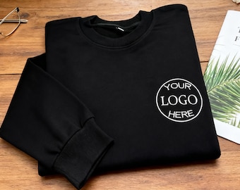 Custom Embroidered Sweatshirt, Personalised Text/Logo Jumper, Business Branding Sweater, Monogram Crewneck, Team Uniform, Gift for Him/Her