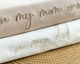 In My Mom Era Embroidered Crewneck Sweatshirt, Custom Mom Gift