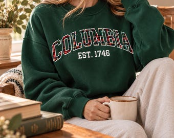 Custom College Sweatshirt, Personalized University Name Applique Sweatshirt, Custom Fabric Letter Embroidery, College Student Gift