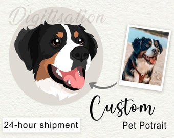 Custom Dog One Line Art,Custom Portrait line drawingCustom line art, Pet memorial drawing,Personalised Portrait