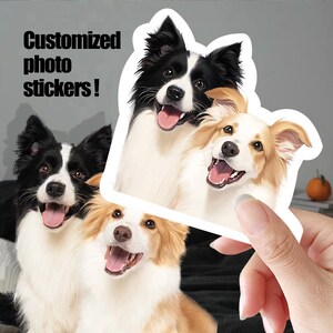 Custom Sticker Using Your Pet Photo,Dog Stickers for Cars,Stickers of my pet