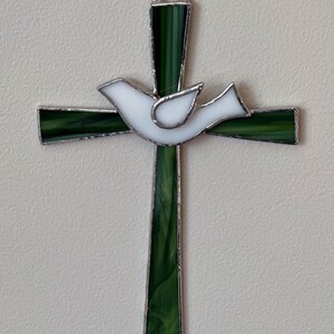 Stained Glass Cross With Dove-symbol of Peace and Love - Etsy
