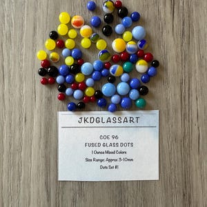 Glass Dots for Fused glass/Stained glass/*FreeShipping*- Listing #1