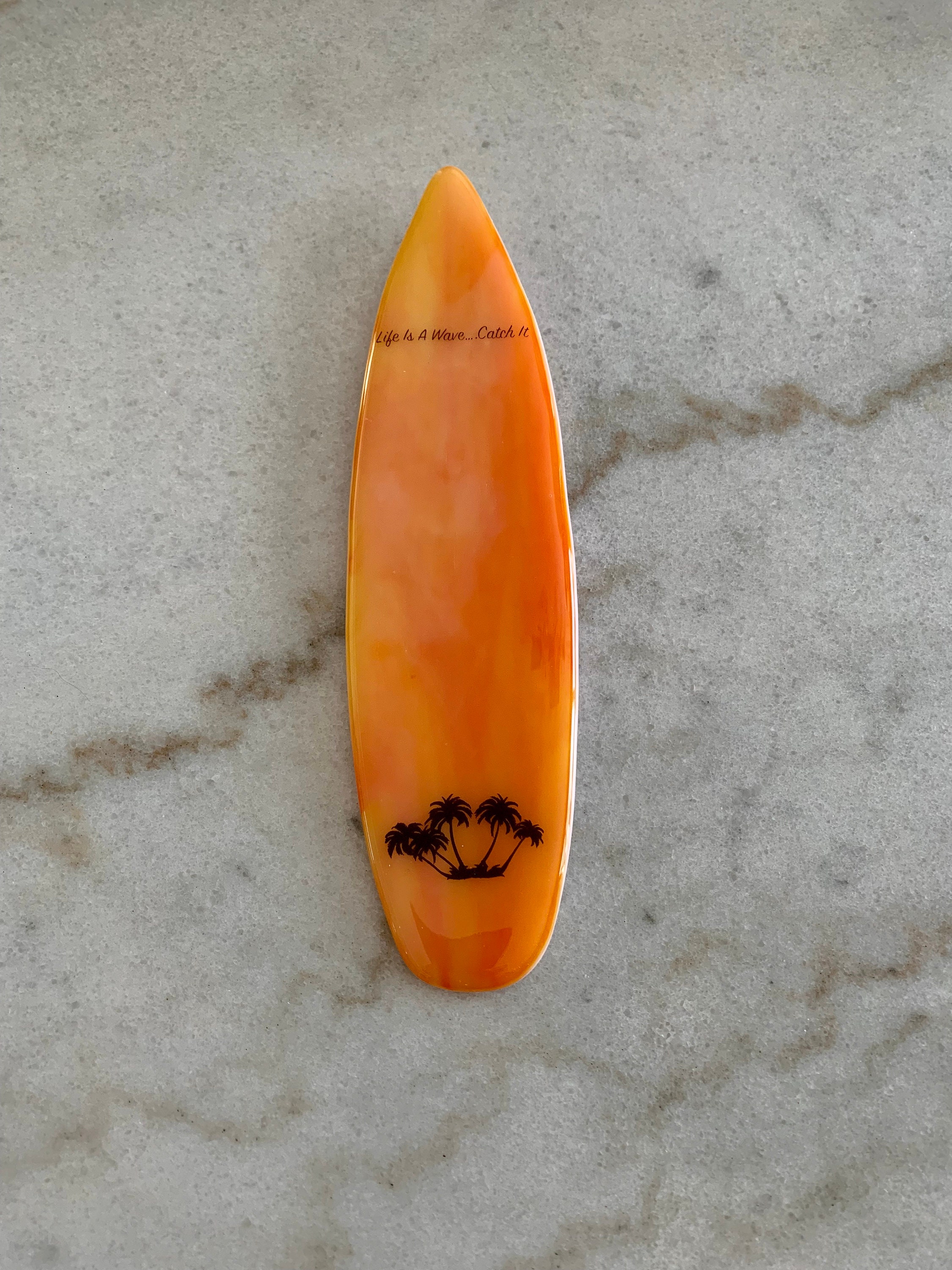 Fused Glass Surfboard Etsy