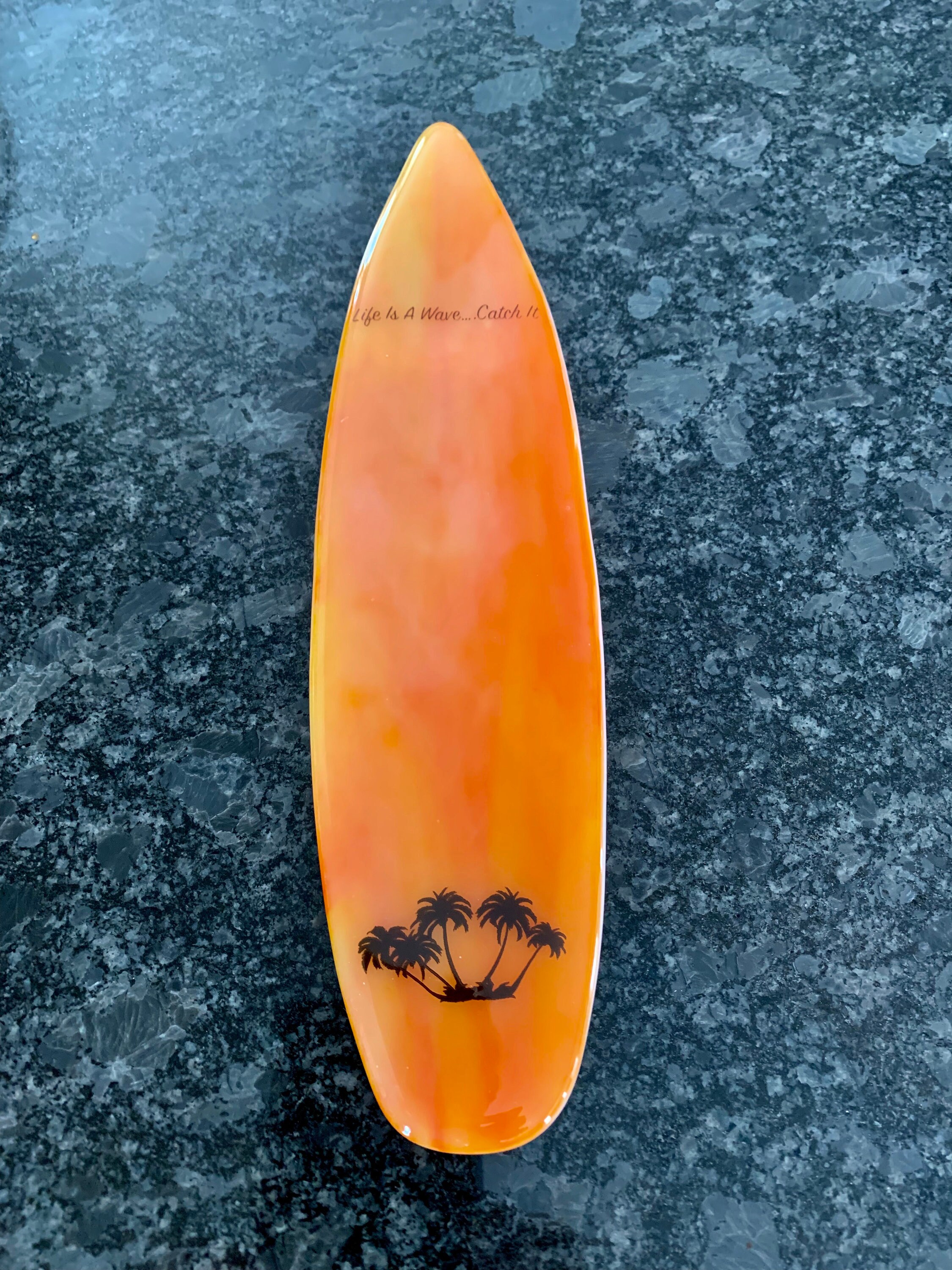 Fused Glass Surfboard Etsy