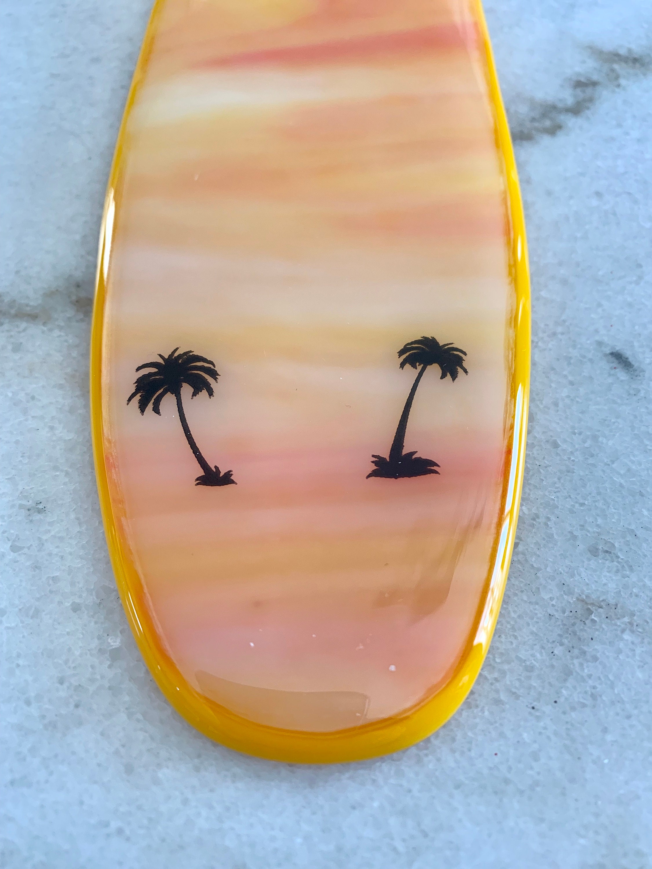 Fused Glass Surfboard Etsy