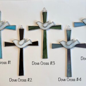 Stained Glass Cross With Dove-symbol of Peace and Love - Etsy