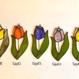 Stained Glass Tulips
