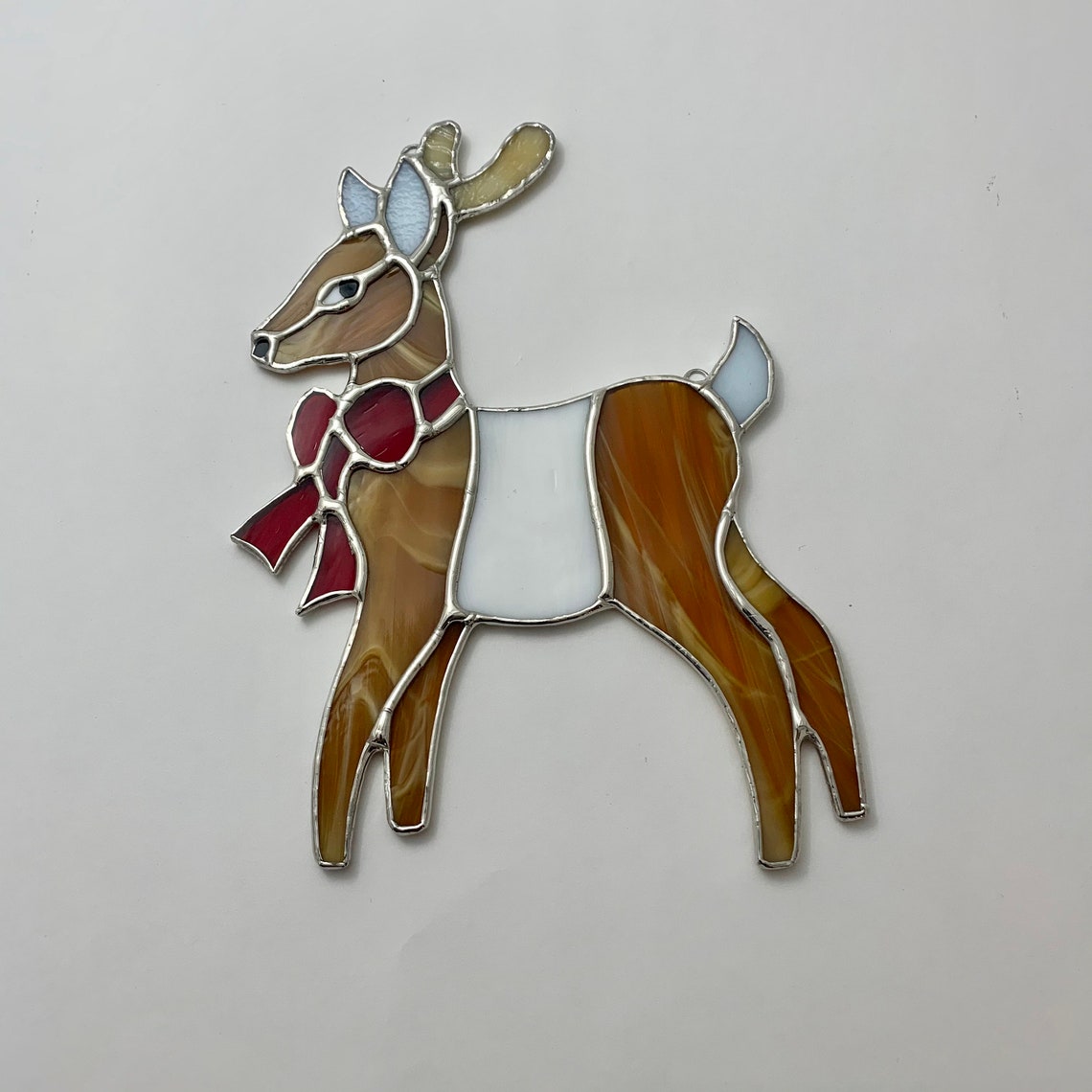 Stained Glass Reindeer Etsy