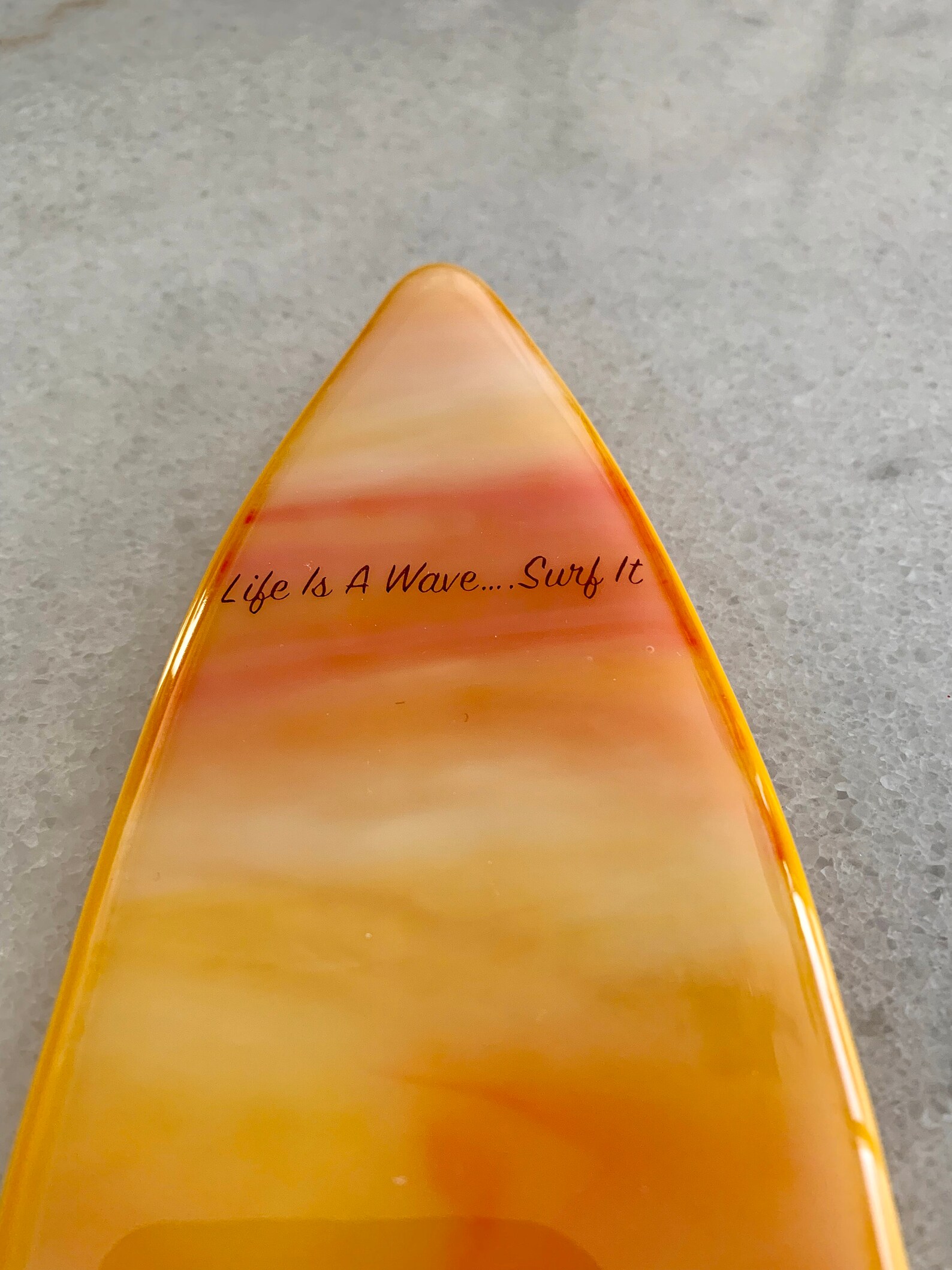 Fused Glass Surfboard Etsy