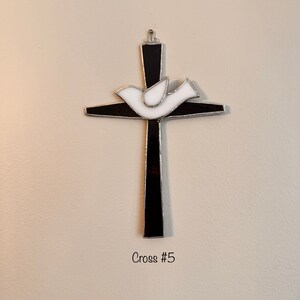 Stained Glass Cross With Dove-symbol of Peace and Love - Etsy