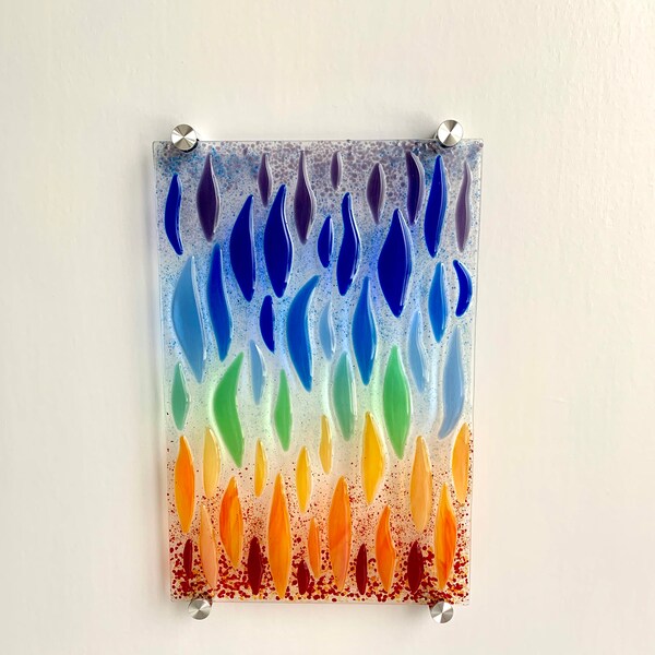 Fused Glass Wall Art Etsy