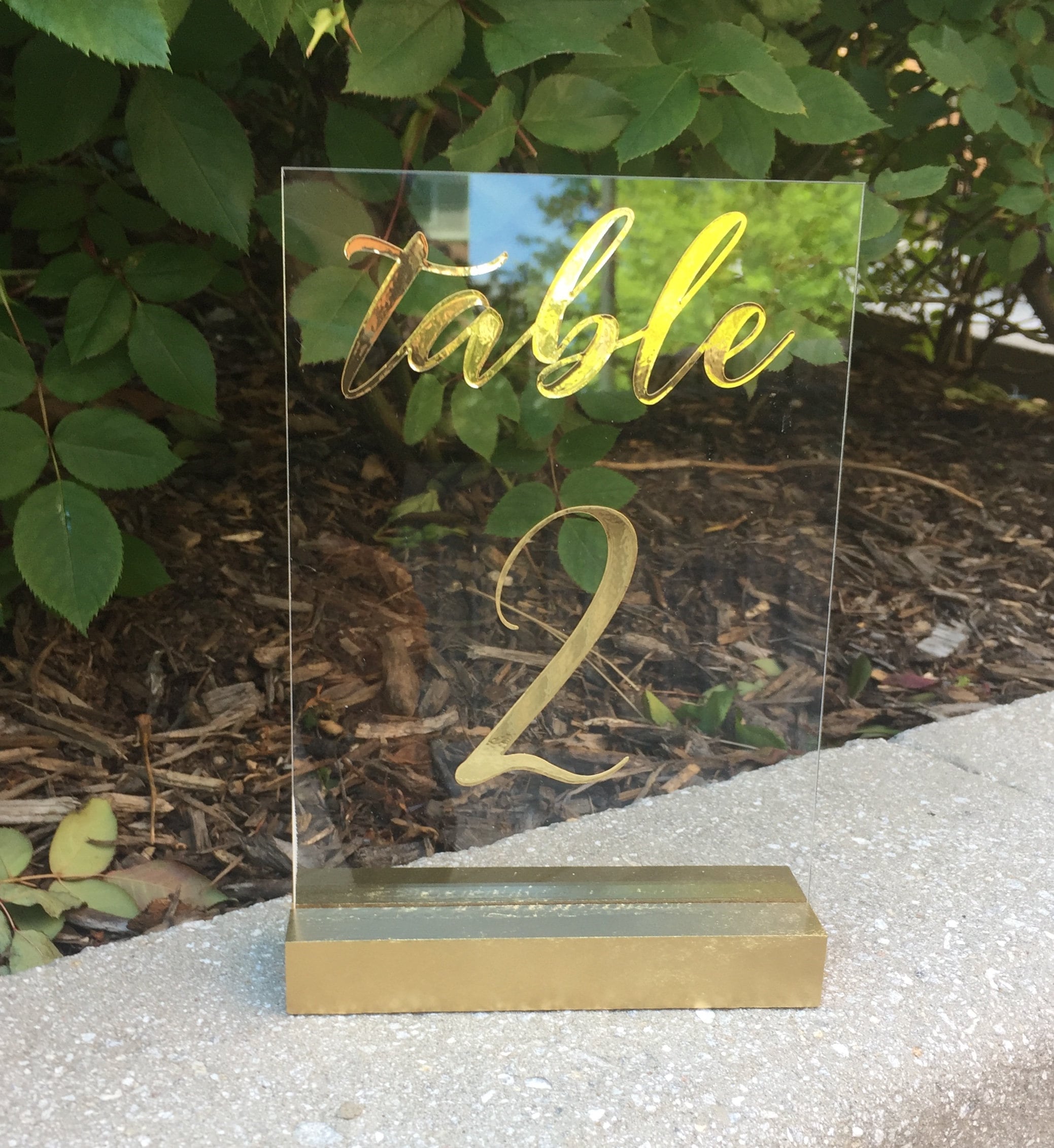Wedding Table Numbers Gold Table Numbers Acrylic Gold Etsy