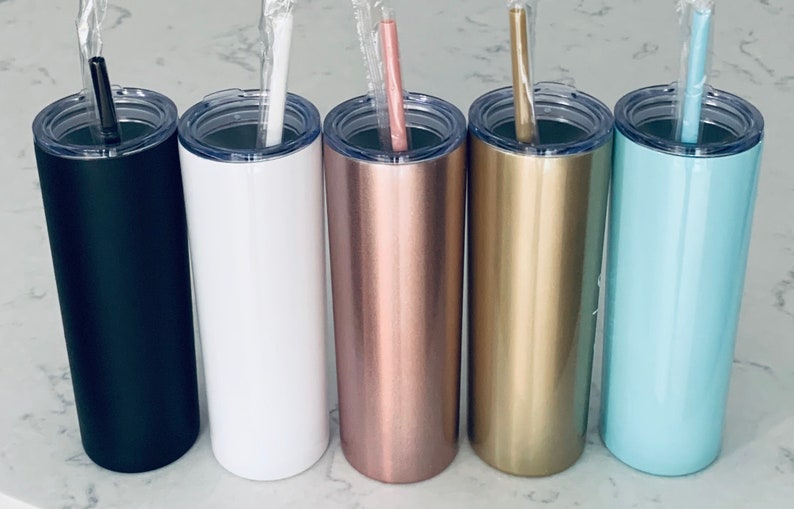 Bridesmaid Tumbler Personalized Skinny Tumbler Bridesmaid Gift Wedding Party Gift Bridesmaid Cups image 6