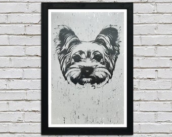 Limited Edition Yorkshire Terrier - Gifts for Dog Lovers - Gifts for Dog Owners - Gifts for Pet Owners - Dogs with Glasses - 13x19"