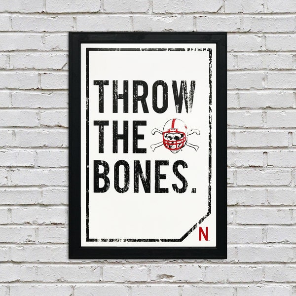 Limited Edition Nebraska Blackshirts Football Poster - Gifts for Nebraska Fan - Officially Licensed Nebraska Huskers Art Print 13x19"