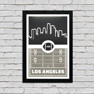 Limited Edition Los Angeles Raiders Poster - Retro Art Print - 13x19&quot;