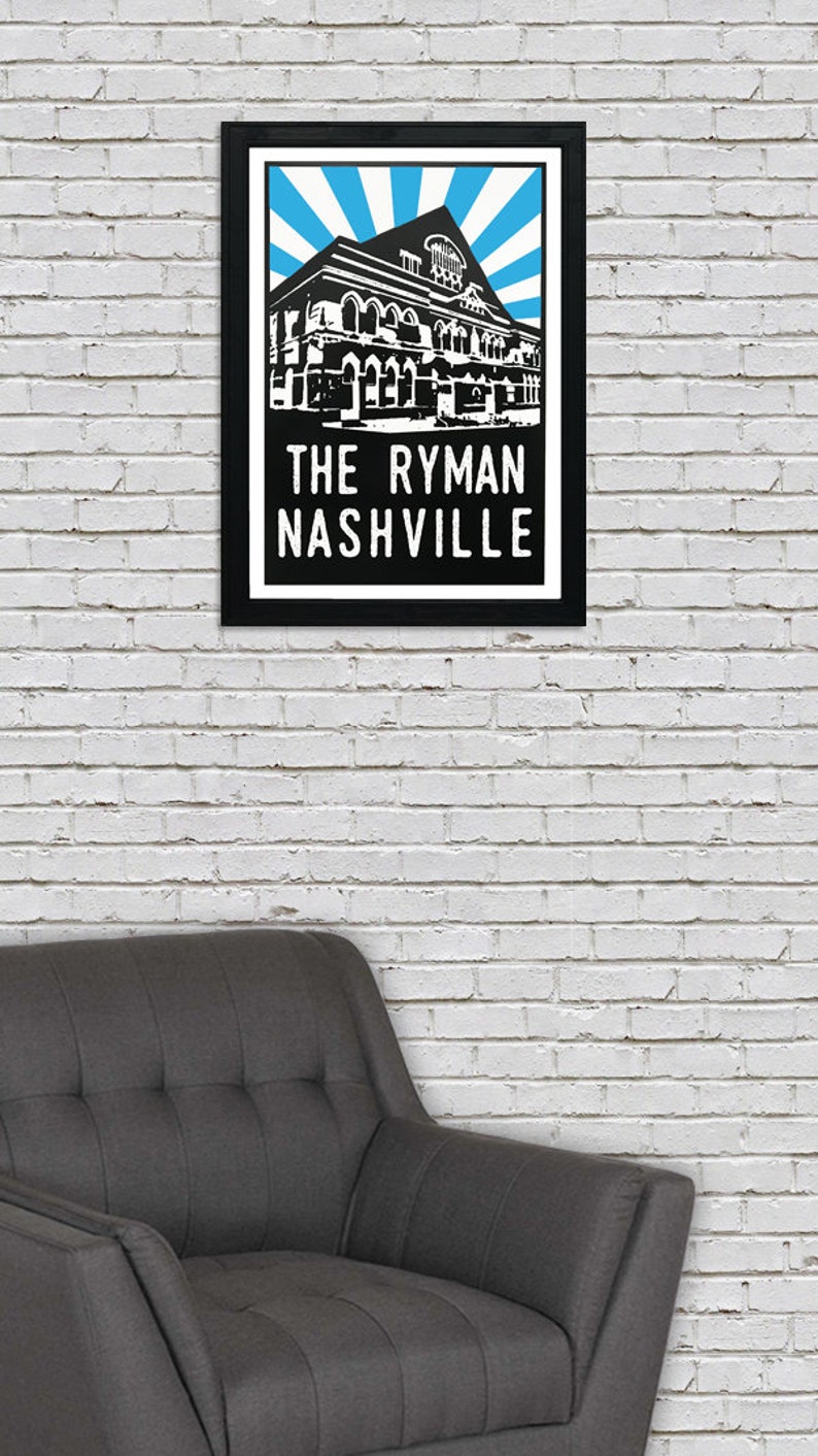 Limited Edition Ryman Auditorium Poster, The Ryman, Nashville TN Poster Art Print 13x19 image 6