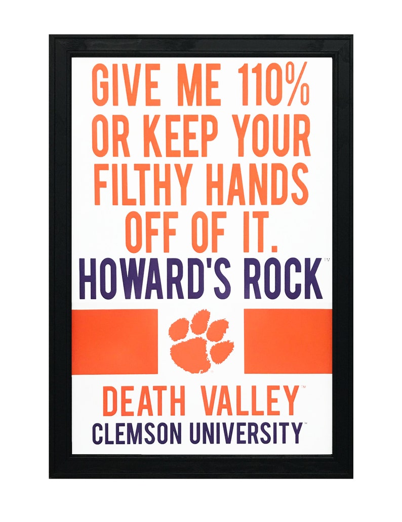 Howard's Rock Clemson Tigers Art Print: Officially Licensed 13x19" image 3