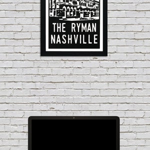 Limited Edition Ryman Auditorium Poster, The Ryman, Nashville TN Poster Art Print 13x19 image 7