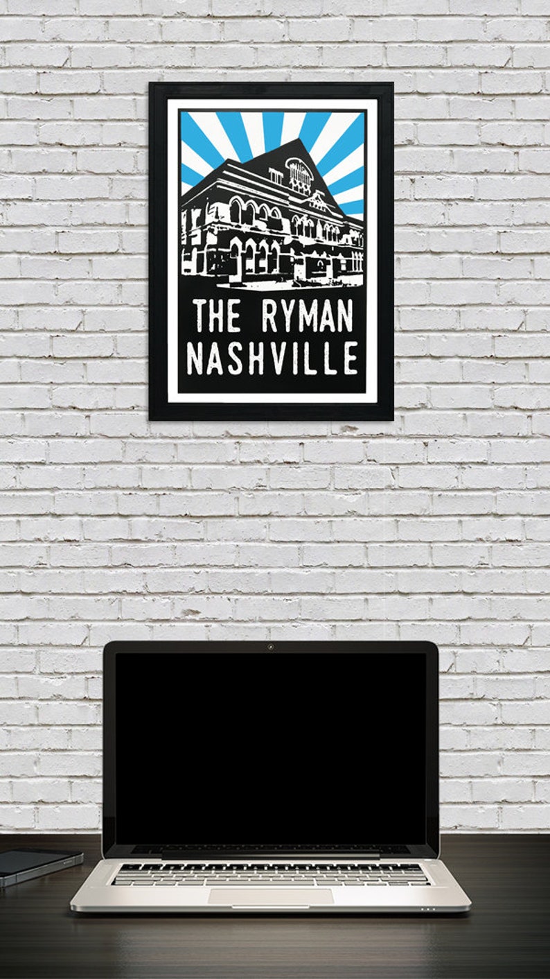 Limited Edition Ryman Auditorium Poster, The Ryman, Nashville TN Poster Art Print 13x19 image 7