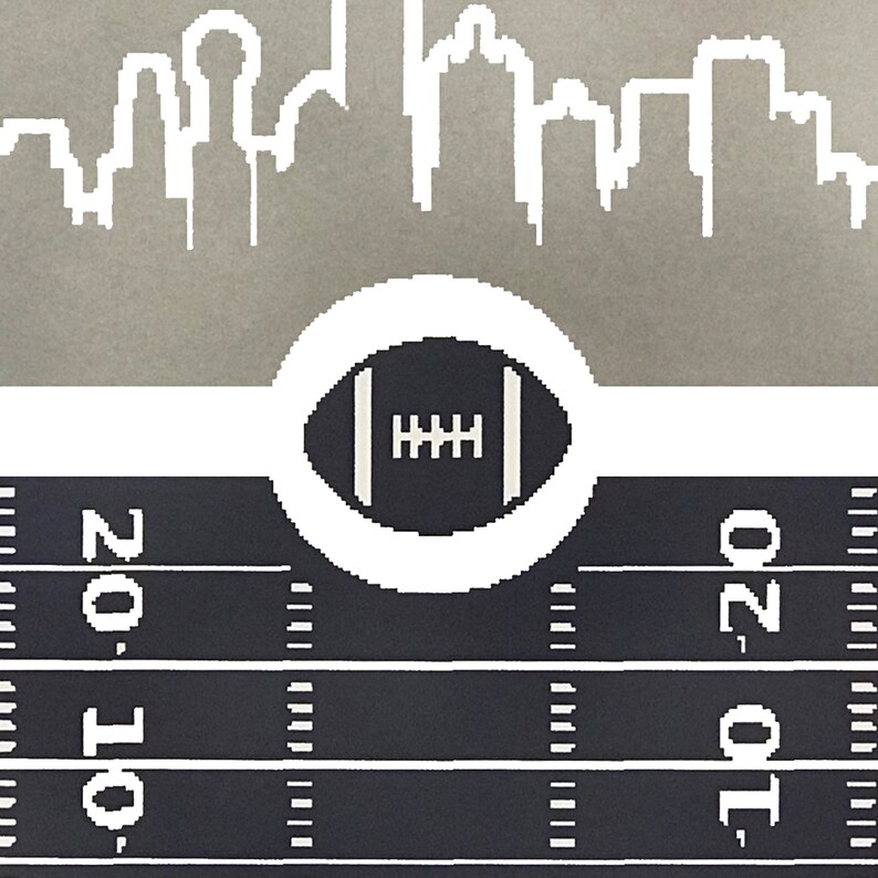 Limited Edition Dallas Cowboys Poster - Retro Video Game Style - Handcrafted Art Print - 13x19" image 7